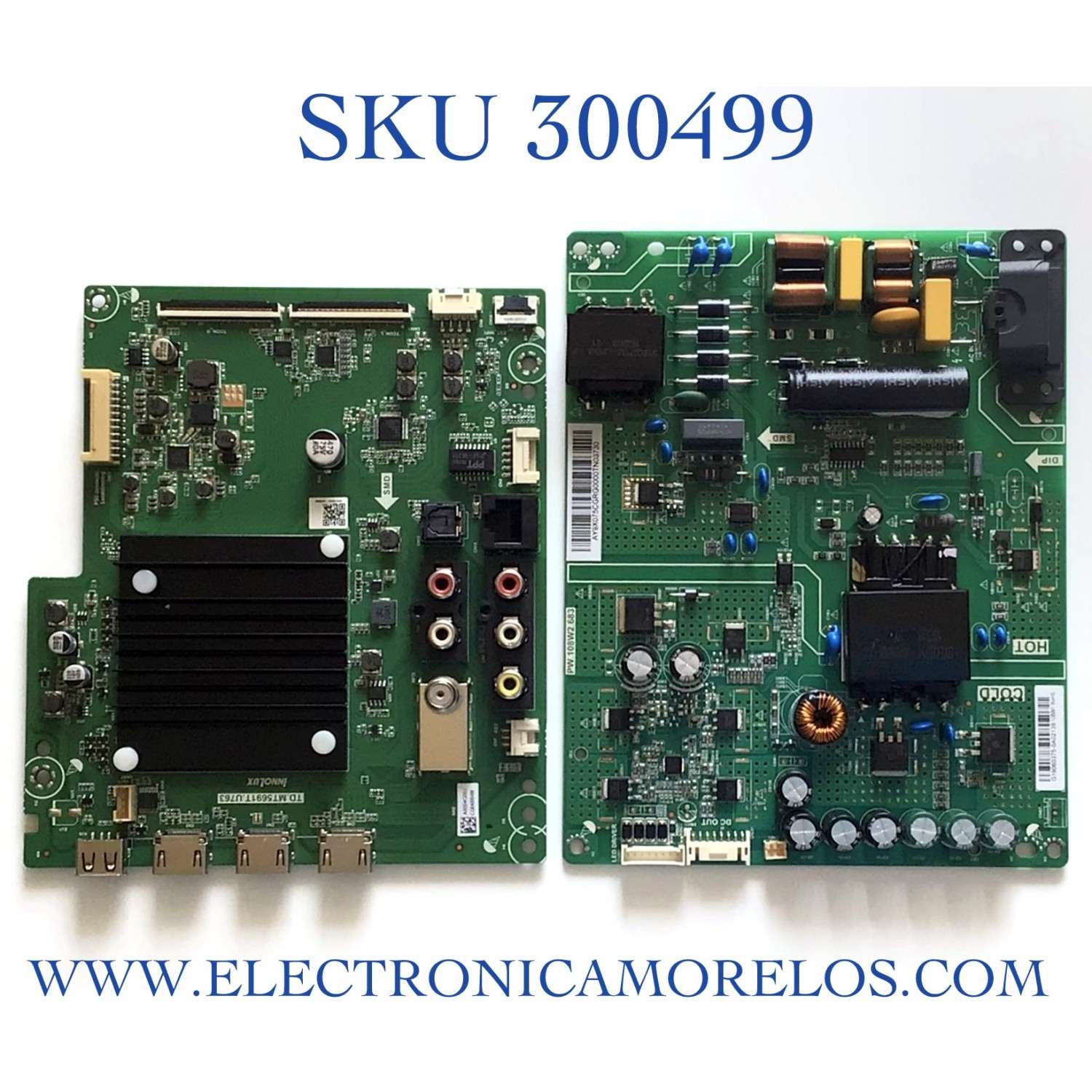 KIT DE TARJETAS PARA TV VIZIO 4K HDR SMART TV / NUMERO DE PARTE MAIN TD.MT5691T.U763 / 2605M66A0 / E203640 / A0004G00J / FUENTE PW.108W2.683 / 192E26196A / E248237 / PANEL V500DJ6-D03 REV.CA / MODELO V505-H9 / V505-H9 LIAIZB / V505-H9 LIAIZBTW
